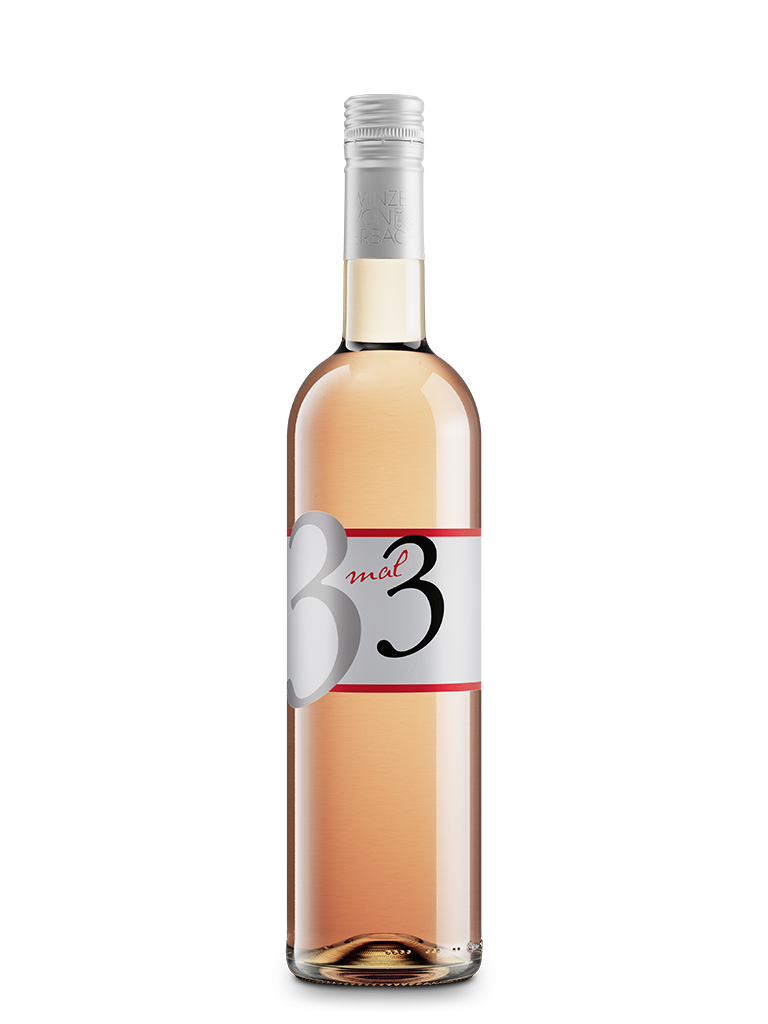 2021 "3 mal 3" Cuvée Rosé Qualitätswein - feinherb 